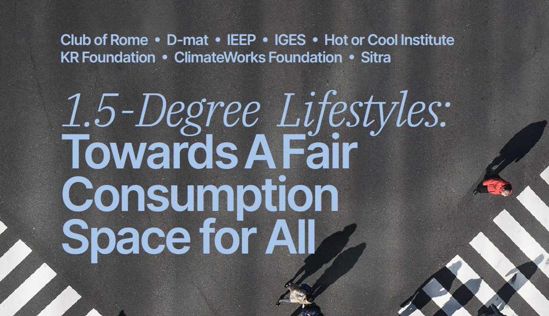 1.5-degree lifestyles: a fair consumption space for all